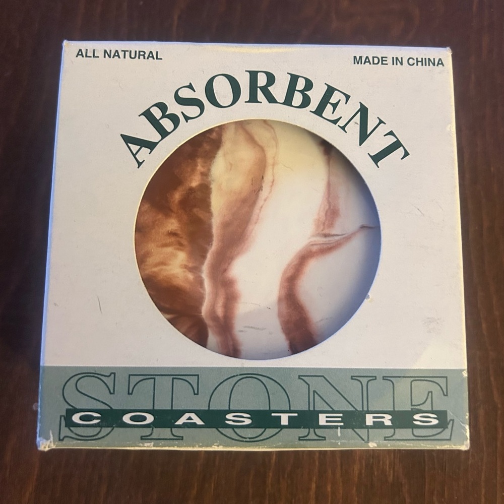 Absorbent Stone Coasters set of 4